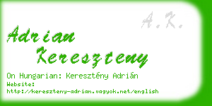 adrian kereszteny business card